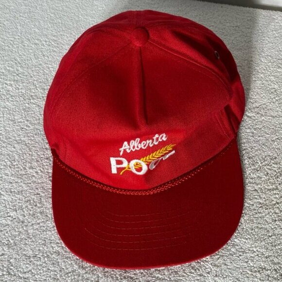Vintage Red Alberta Grain Pool Trucker Style Hat - Picture 9 of 11